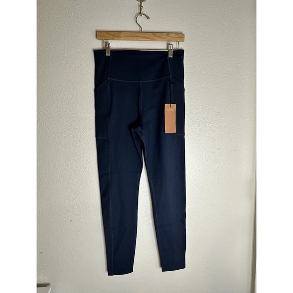 Girlfriend Collective Midnight Compressive Pocket Legging - Navy - Size XL - Picture 2 of 4